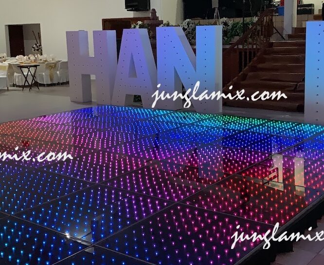 pista led pixel iluminada