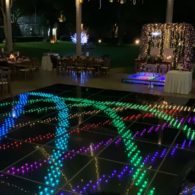 pista led y dj para eventos de Xv